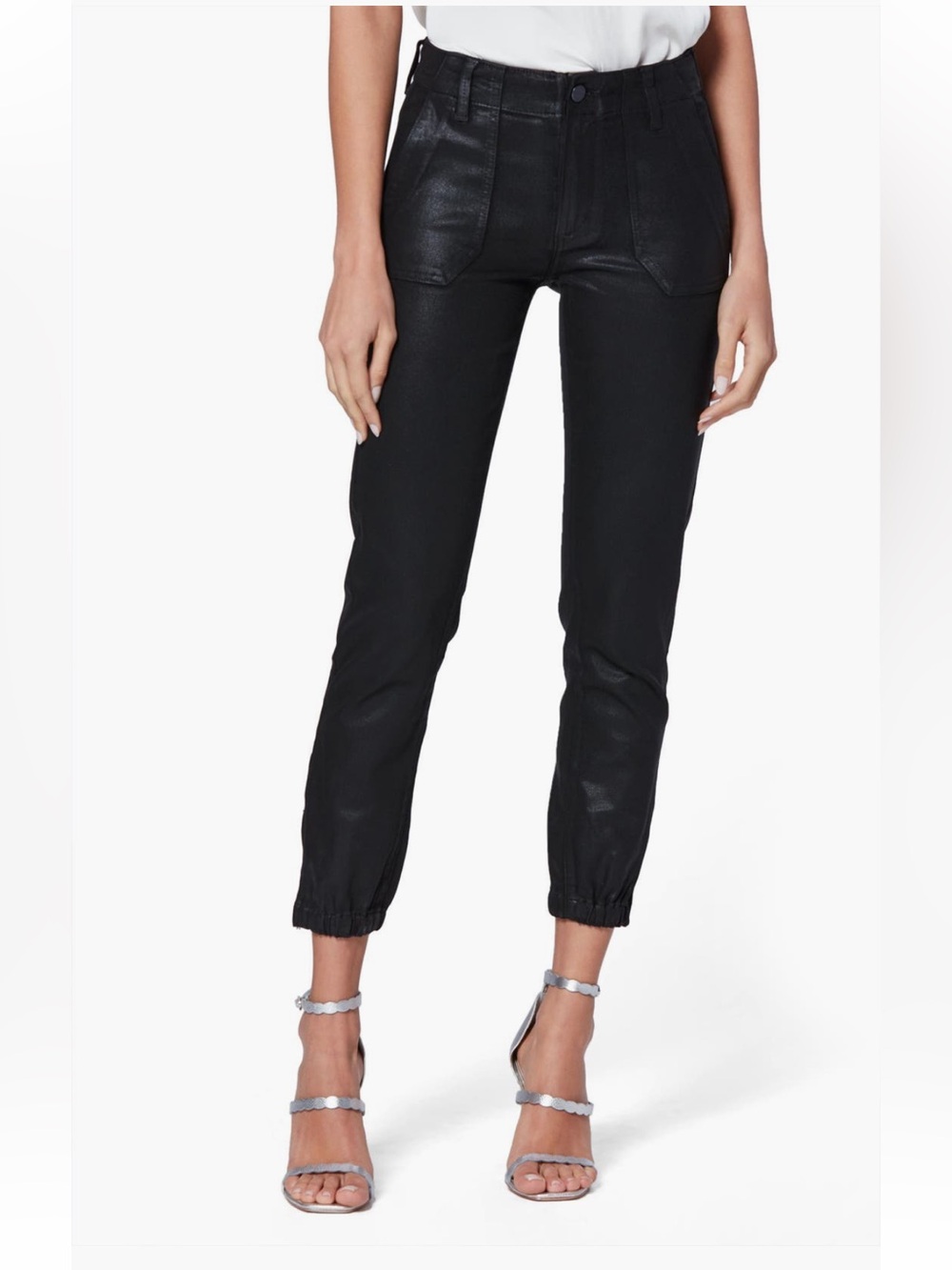 NWOT PAIGE Mayslie Cuffed Pants in Black